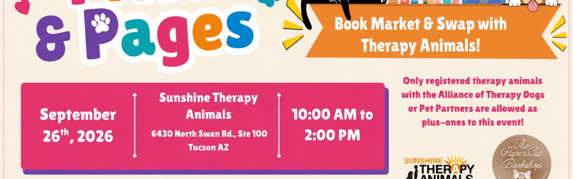 Sunshine Therapy Dogs half page Sunshine Therapy Dogs half page