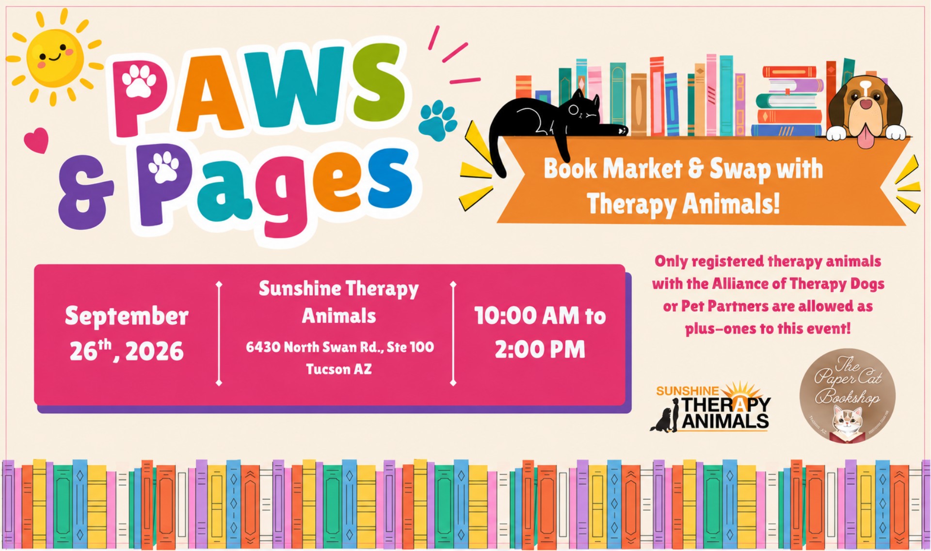 Sunshine Therapy Dogs half page